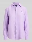 Polo Ralph Lauren Hemdbluse aus reinem Leinen in Flieder, Größe L