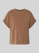 Rich & Royal Sweatshirt aus Modal-Mix mit Rundhalsausschnitt in Cognac...