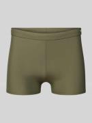 Calvin Klein Underwear Slim Fit Bade-Trunks mit Logo-Detail in Khaki, ...