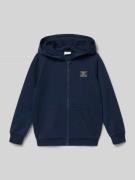 s.Oliver RED LABEL Regular Fit Sweatjacke aus Baumwoll-Mix in Marine, ...