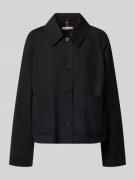 Tommy Hilfiger Relaxed Fit Trenchcoat aus reiner Baumwolle in Black, G...
