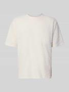 MCNEAL T-Shirt mit Strukturmuster und Rundhalsausschnitt in Ecru, Größ...