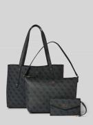 Guess Handtasche mit Label-Applikation Modell 'BRENTON TOTE' in Anthra...