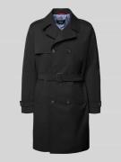 CINQUE Regular Fit Trenchcoat mit Reverskragen Modell 'Aberdeen' in Bl...
