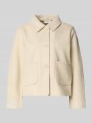 FREE/QUENT Jacke mit Umlegekragen Modell 'Yanna' in Beige, Größe S