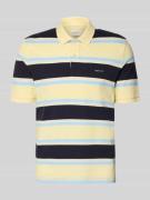 Gant Slim Fit Poloshirt mit Logo-Stitching in Hellgelb, Größe 4XL