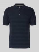 Lerros Slim Fit Poloshirt mit Logo-Stitching in Marine, Größe L