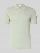 Drykorn Slim Fit Poloshirt in Strick-Optik Modell 'TRITON' in Mint, Gr...