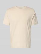 Marc O'Polo Regular Fit T-Shirt aus reiner Baumwolle in Beige, Größe L