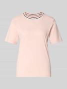 Jake*s Casual T-Shirt aus reiner Baumwolle in Hellrosa, Größe L