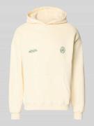 ANOTHER COTTON LAB Hoodie mit Logo-Prints Modell 'Sunday Miles' in Wei...