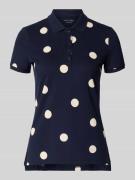 Christian Berg Woman Poloshirt mit kurzer Knopfleiste in Dunkelblau, G...