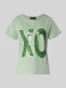 miss goodlife T-Shirt mit Paillettenbesatz in Lind, Größe L