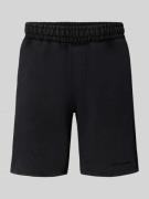 Pegador Shorts mit elastischem Bund und Logo-Stitching in Black, Größe...