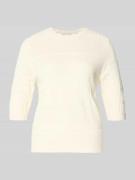 Vila Strickpullover mit 1/2-Arm Modell 'MILOS' in Offwhite, Größe L
