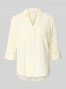Tom Tailor Regular Fit Hemdbluse aus reiner Baumwolle in Hellgelb, Grö...