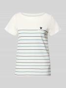 Tom Tailor Regular Fit T-Shirt aus reiner Bio-Baumwolle in Offwhite, G...