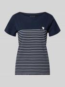 Tom Tailor Regular Fit T-Shirt aus reiner Bio-Baumwolle in Dunkelblau,...