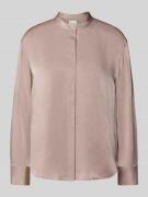 Calvin Klein Womenswear Relaxed Fit Bluse mit Stehkragen in Hellbraun,...