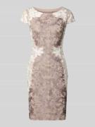 Christian Berg Cocktail Knielanges Cocktailkleid mit Kappärmeln in Tau...