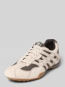 Geox Sneaker aus Leder-Mix mit Logo-Detail Modell 'Snake' in Sand, Grö...
