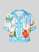 Seafolly Relaxed Fit Hemdbluse aus Lanawoll-Mix Modell 'Viva' in Blau,...