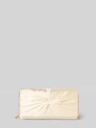 Jake*s Cocktail Clutch aus Satin mit Knotendetail in Hellgelb, Größe 1