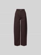 ROTATE Stoffhose mit 5-Pocket-Design in Schoko, Größe 25