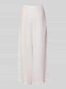 ECOALF Wide Leg Leinenhose mit elastischem Bund Modell 'MOSSI' in Weis...