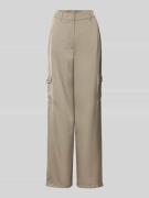 Betty Barclay Wide Leg Cargohose mit Gürtelschlaufen in Oliv, Größe 42