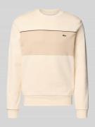 Lacoste Regular Fit Sweatshirt aus reiner Baumwolle in Offwhite, Größe...