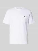 Lacoste Regular Fit T-Shirt aus reiner Baumwolle in Weiss, Größe L
