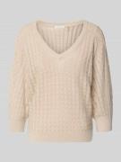 Guess Relaxed Fit Sweatshirt aus Viskose-Mix Modell 'Rosalyn' in Beige...