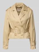 Guess Cropped Trenchcoat mit Reverskragen Modell 'Fatou' in Beige, Grö...