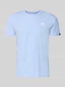Alpha Industries T-Shirt mit Label-Details Modell 'BASIC' in Hellblau,...