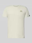 Alpha Industries T-Shirt aus Baumwolle in Beige, Größe L