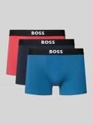 BOSS Trunks aus Baumwoll-Mix im 3er-Pack in Rot, Größe L