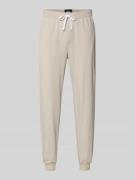 BOSS Regular Fit Sweatpants aus Baumwoll-Mix in Mittelgrau, Größe L