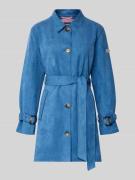 Frieda & Freddies Trenchcoat mit Bindegürtel Modell 'CORDELIA' in Blau...