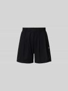 Kenzo Shorts mit Logo-Stitching in Black, Größe L