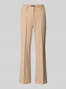 Cambio Flared Fit Stoffhose mit Viskose-Anteil Modell 'Farah' in Camel...
