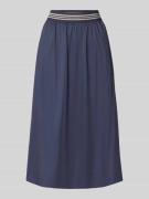 WHITE LABEL Midirock mit elastischem Bund in Marine, Größe 34