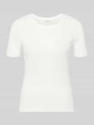 Tom Tailor Denim Slim Fit T-Shirt aus Baumwoll-Mix in Offwhite, Größe ...