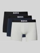BOSS Boxer Brief aus Baumwoll-Mix im 3er-Pack in Mittelgrau, Größe L