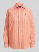 Polo Ralph Lauren Regular Fit Hemdbluse aus Baumwoll-Leinen-Mix in Ora...