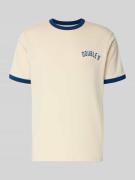 Wood Wood T-Shirt mit Rundhalsausschnitt in Ecru, Größe L