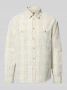 Wood Wood Freizeithemd mit Kentkragen Modell 'Cooper' in Beige, Größe ...