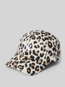 New Era Base Cap mit Allover-Animal-Print in Beige, Größe 1