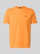 BOSS Green Regular Fit T-Shirt aus Baumwoll-Mix Modell 'TEE' in Orange...