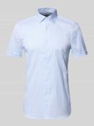 OLYMP Level Five Slim Fit Business-Hemd im Allover-Look mit Kentkragen...